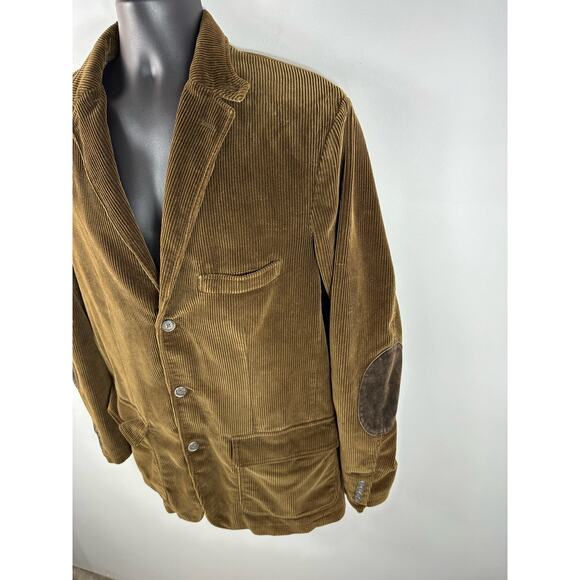J Crew Corduroy Holmes Sportcoat Size Large Tall Brown Elbow Patches Dapper - Picture 7 of 12